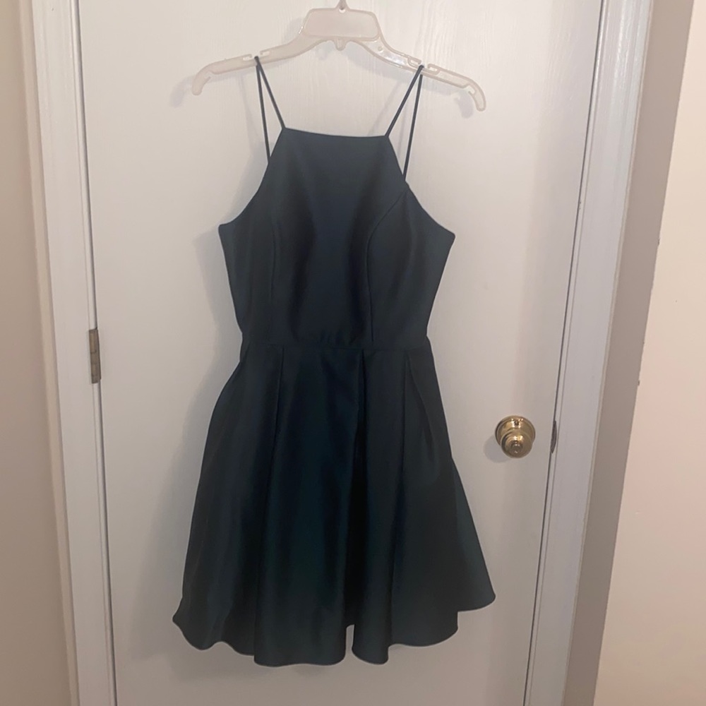 Dark Green Short Dress